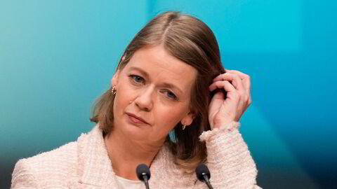 Sentralbanksjef Ida Wolden Bache holder styringsrenten uendret i mars.